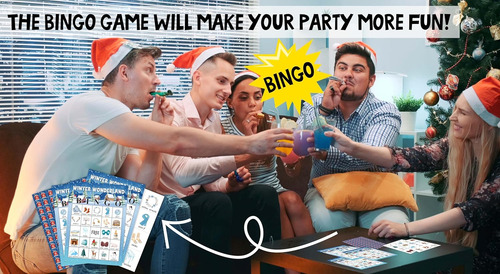 Tarjetas De Juegos De Bingo De Invierno, Juego De Bingo Wint