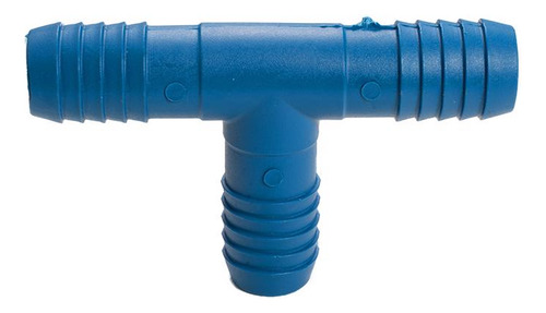Tee Interno Triplo Mangueira Conexão 3/4 Pead Estrela Cor Azul