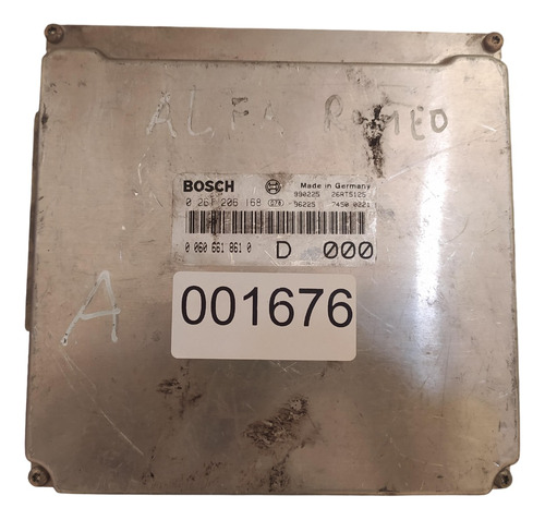 Ecu Alfa Romeo 156 V6. Bosch 0 261 206 168 Codigo1676