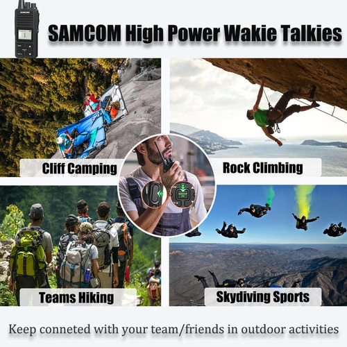Samcom Radio De 2 Vías De 3000 Mah Radios Bidireccionales De Color Bandas De Frecuencia