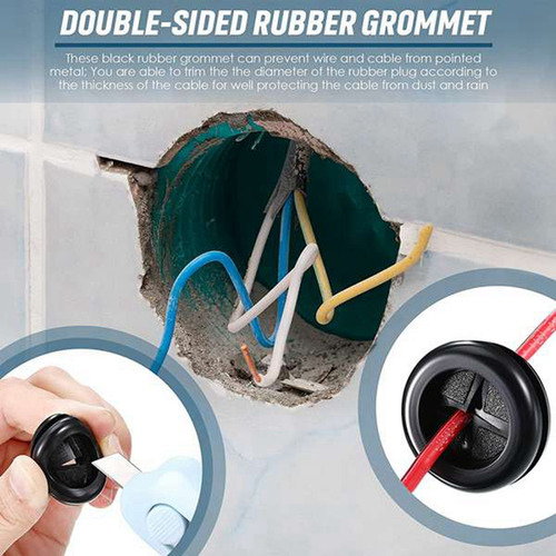 Kit De Arandelas De Goma, Juntas Redondas Para Cables Eléctr