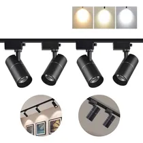 Comprar Lámpara Riel Dirigible Led 30w 4 Spot Luz Cálida \u002F Neutra 2m
