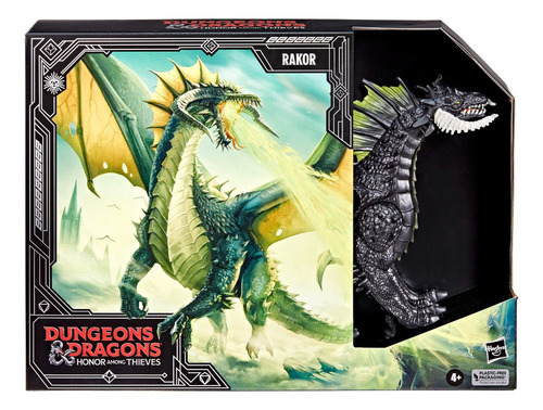 Figura de dragón negro Rakor F6634 Hasbro de Dungeons & Dragons, 28 cm