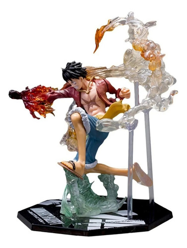 Anime One Piece Monkey D Luffy Batalla Modelo Pvc