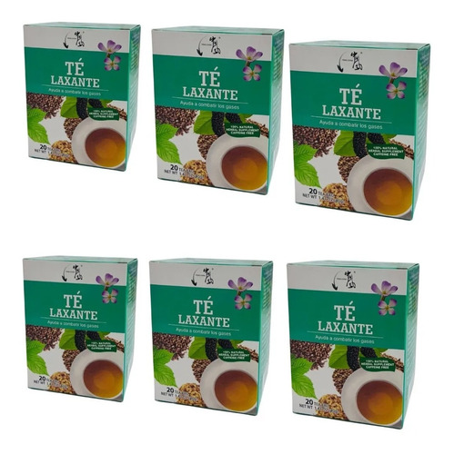 Laxante Te Filtrante Pack 6 Cajas - 120 Sobres Totales