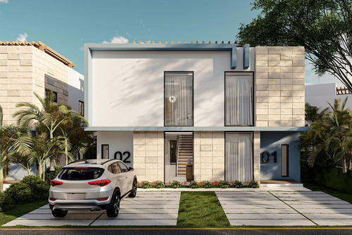 Villas Tipo Townhouse En Bávaro, Modernas Y Bien Ubicadas