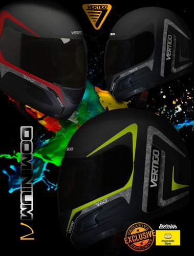 Imagen 6 de 7 de Casco Moto Integral Vertigo Dominium. En Gravedadx