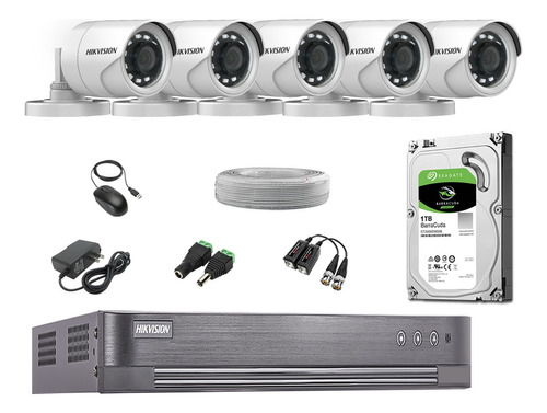 Cámaras Seguridad Exterior Kit 5 Hd 720p + Disco 1tb P2p