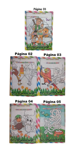 Imagen 6 de 8 de 30 Libros P/ Colorear, Pintar, Jugar Nenas 16 Pág + Stickers