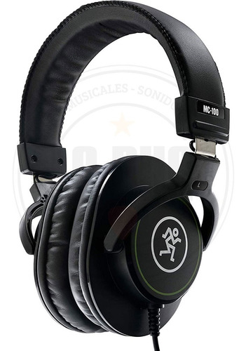 Imagen 2 de 7 de Auriculares Profesionales Cerrados Mackie Mc-100 P/estudio