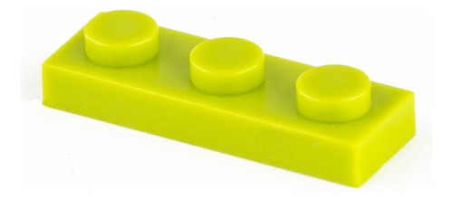 Lote 25 Bloques P/ Armar 1 X 3 Lego Compatible Verde Claro