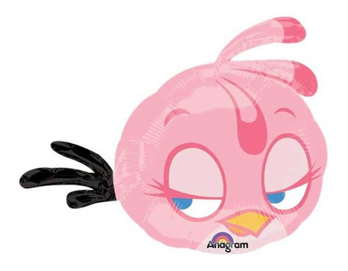 5pz Globo Metálico Angry Birds Rosa Minishape 14in 0ang0