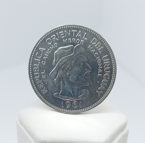 Moneda De Plata 900 Gauchos 1961  Vintage