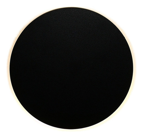 4 Pack Lampara De Pared 10w Curveado Delgado Exterior Ip68 Color Circular Delgado Negro Luz Calida 3500k