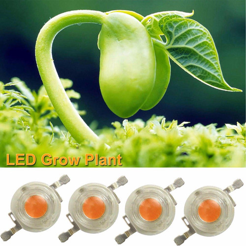 Led Grow Indoor Full Espectro 380-840nm 3w X 10 Unid
