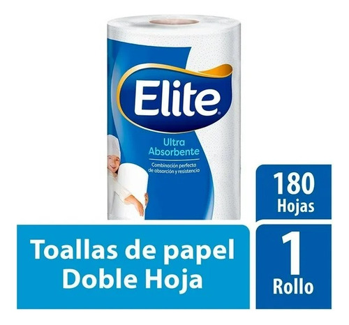 Toalla De Papel Elite Megaroll 1 Rollo De 180 Hojas Dobles