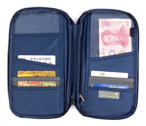 Billetera Porta Documentos, Organizado Viaje Pasaporte      