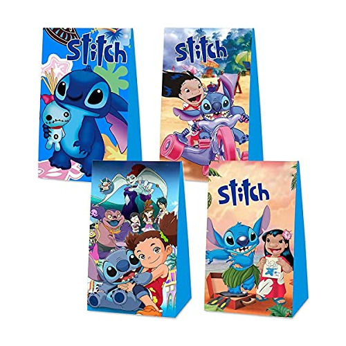 12 Bolsas De Regalo Fiesta De Lilo Y Stitch, Bolsas De ...