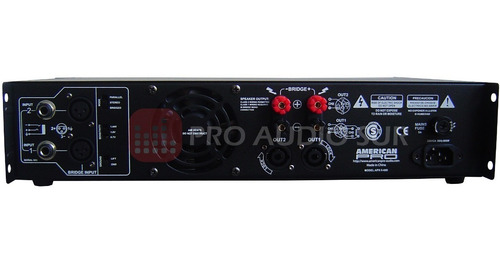 Potencia Apx 800 W American Pro Amplificador Profesional