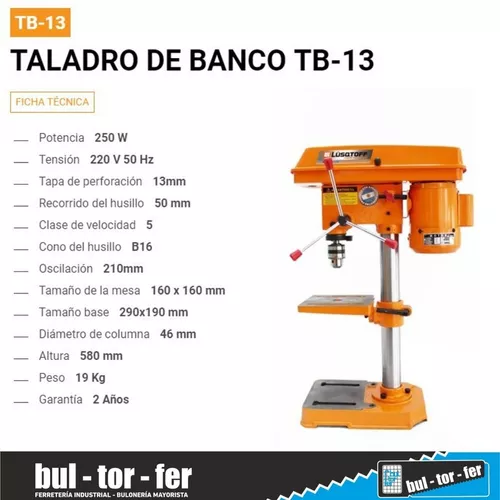 Taladro de banco mesa industrial de 5 Velocidades Taladros columna ENVIO  GRATIS