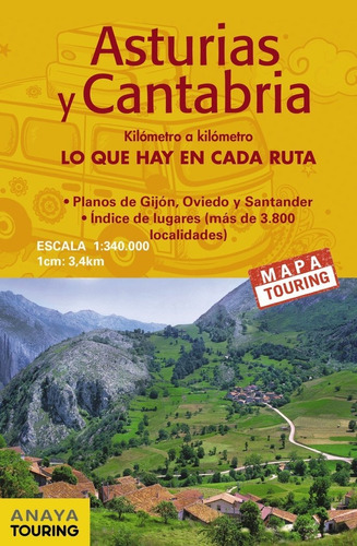 Libro Mapa De Carreteras Asturias Y Cantabria (desplegabl...