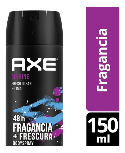 Desodorante Axe Spray Marine Fresh Ocean & Lima 150ml