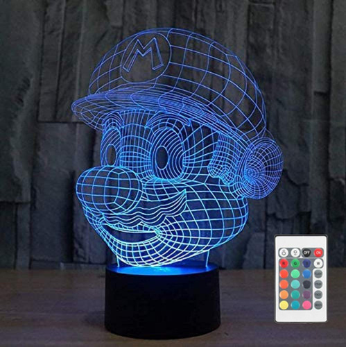 Figura Anime Cabeza Super Mario Bro Dibujo Animado Ilusion 7