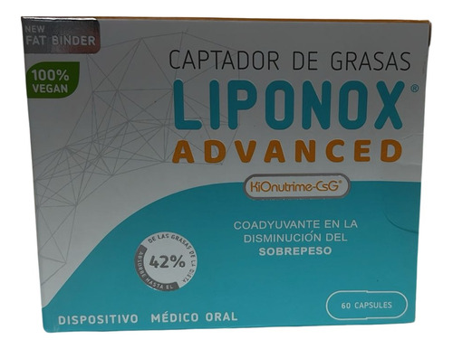 Captador De Grasa Liponox Advanced Vegano - Mayor Potencia