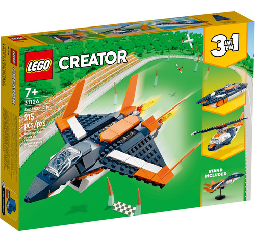 Imagen 1 de 10 de Lego® Creator 3en1: Avión Jet Supersónico