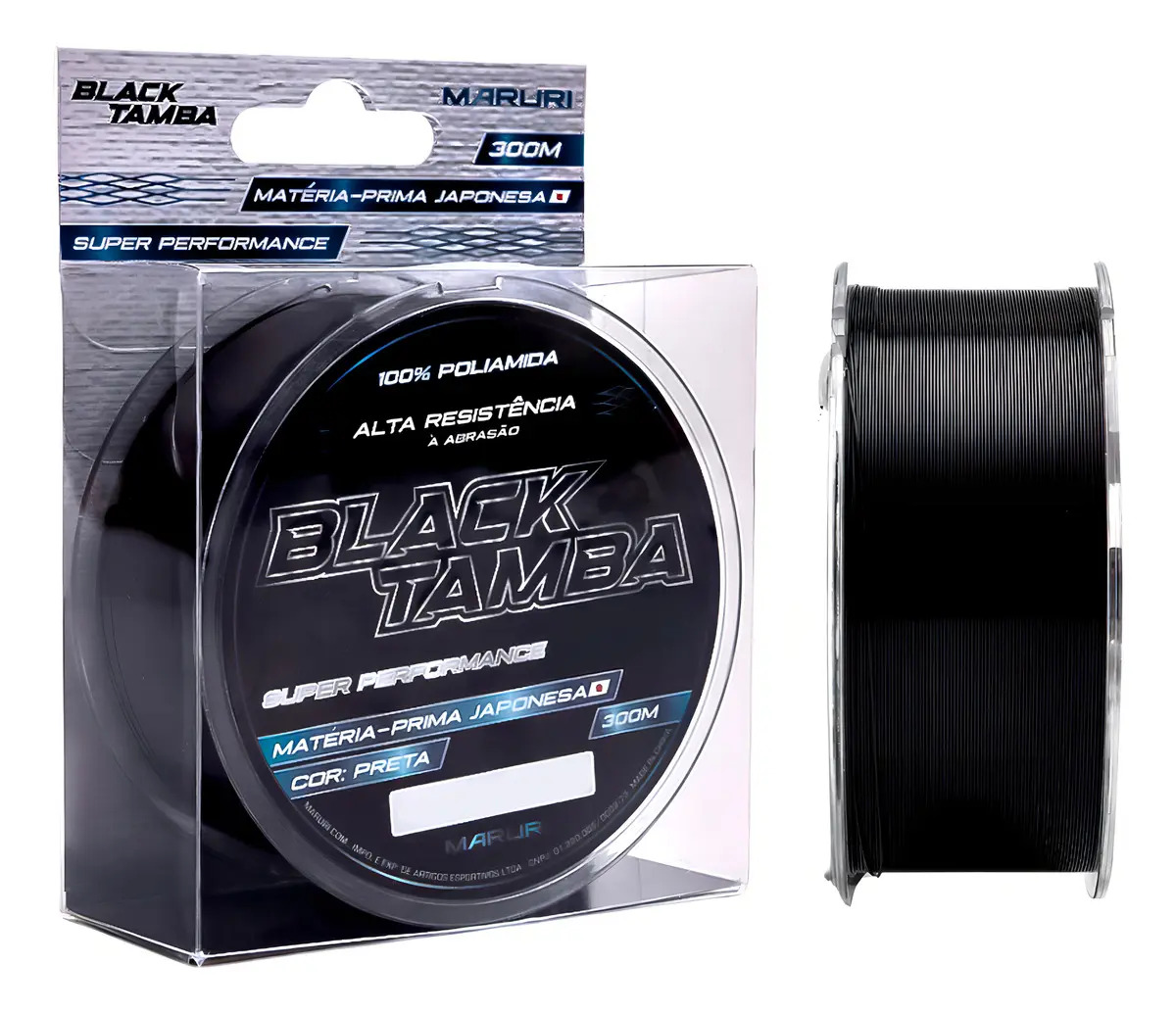 Linha Monofilamento Black Tamba 4.0 300m - Maruri 0,33mm