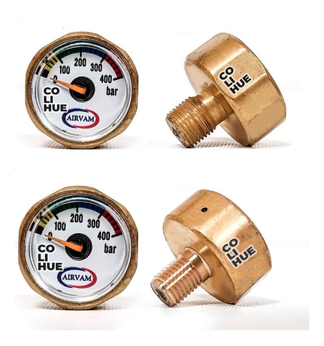 Manometro 0 A 400 Bar Rosca M10/ Rosca 1/8
