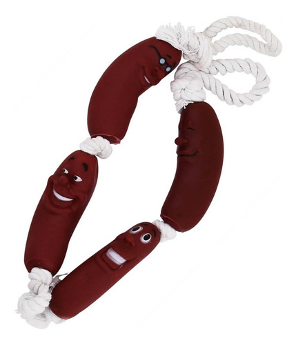 Imagem 3 de 3 de Brinquedo Corda Com Salsicha Pet-369 Western Pet