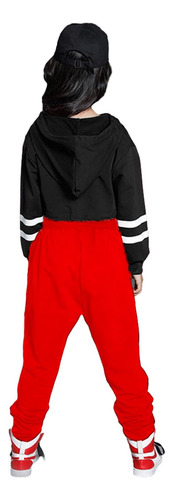 Lolanta Trajes De Hip Hop Para Niñas Sudaderas Rojas De Ajus