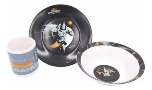 Set Plato + Bowl + Taza Ceramica Para Niños Buzz Lightyear 1