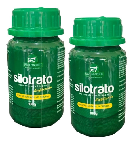 2 Inoculante Para Silagem Silotrato Liofilizado 100g - Basso