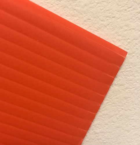Naranja Corrugado Plastico Hoja 24  X 36  Horizontal 5