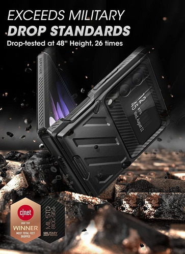 Case Supcase Para Galaxy Z Flip 3 Protector 360° C/ Gancho