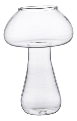 Champiñón Copa De Cristal Único Hongo Boda Transparente