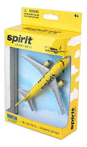 Avión Daron Spirit Airlines Diecast 7.8 Coleccionable