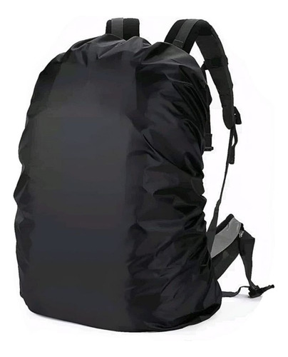 Capa De Chuva Para Mochila Camping Grande 75 Litros Unissex Cor Preto