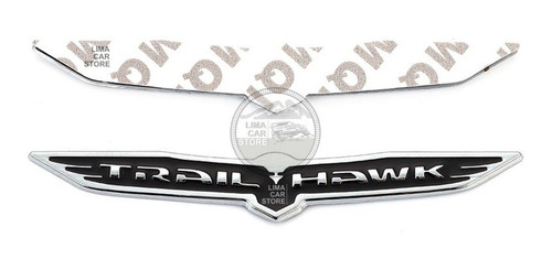 Logo Emblema Trailhawk Jeep Cherokee Renegade Grande