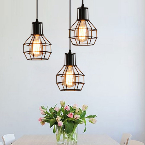 Lámpara De Techo Vintage, Iluminación De Candelabro Industri