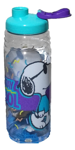Set Plato Pizzero, Plato Mediano Botella Para Agua - Snoopy