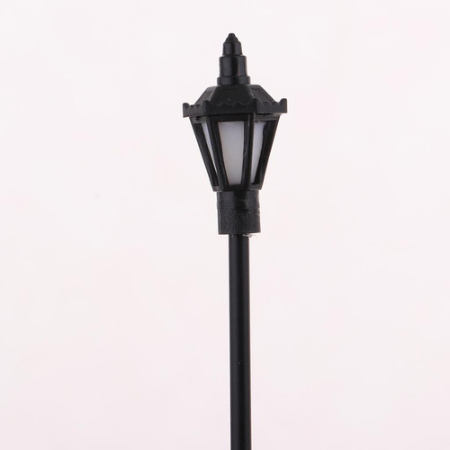 40 Peças Mini Modelo De Ferroviário Poste De Luz Led Rua