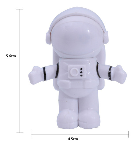 Zl Mini Astronauta Led Usb For Leer En La Computadora
