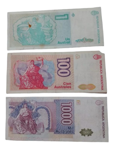 1, 100 Y 1.000 Australes De Reposición
