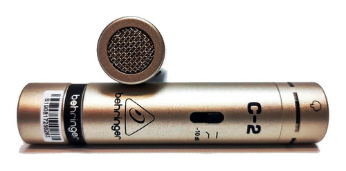 Micrófonos Behringer C-2 condensador cardioide plateados