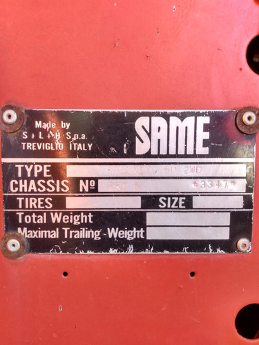 Tractor Same Modelo Frutteto 60 Motor Sin Horas De Uso!!