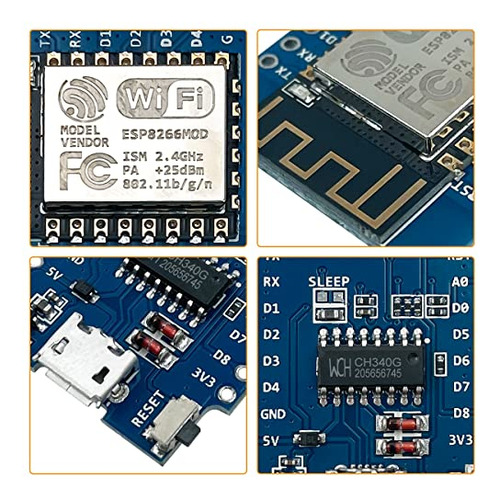 Mini Nodemcu Esp8266 Esp-12f Wifi M De Hosyond, D1, 5 Unidad