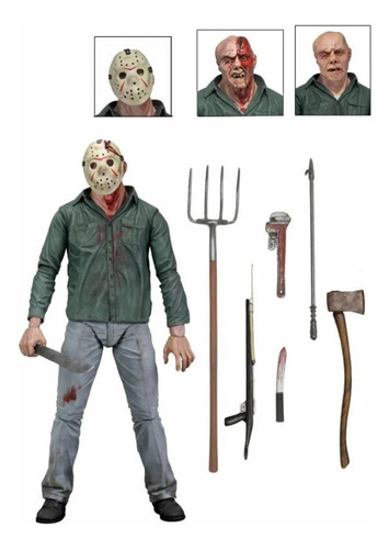 Figura De Acción Neca Figure Jason 3d Friday Part 3 De 18 Cm
